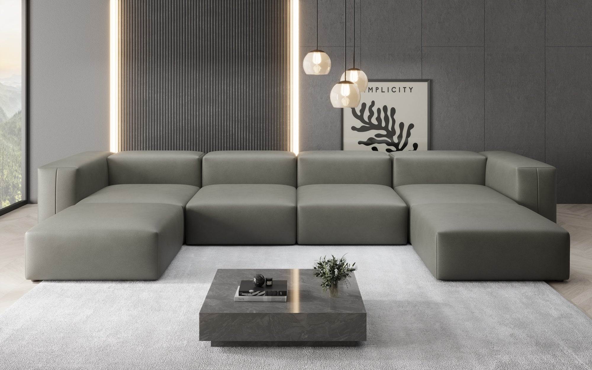 Designer U Bank Snug in Echtleder