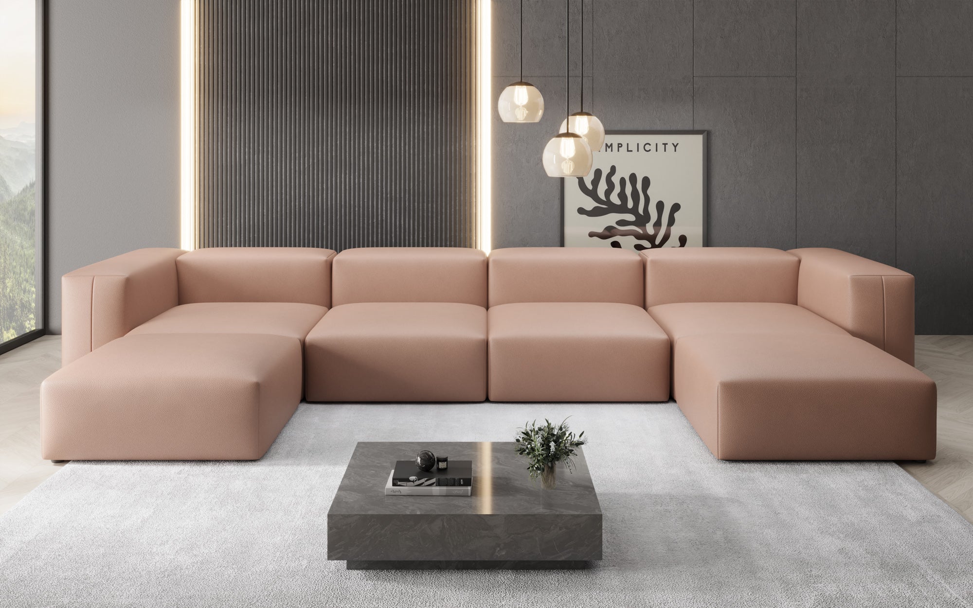 Designer U Bank Snug in Echtleder