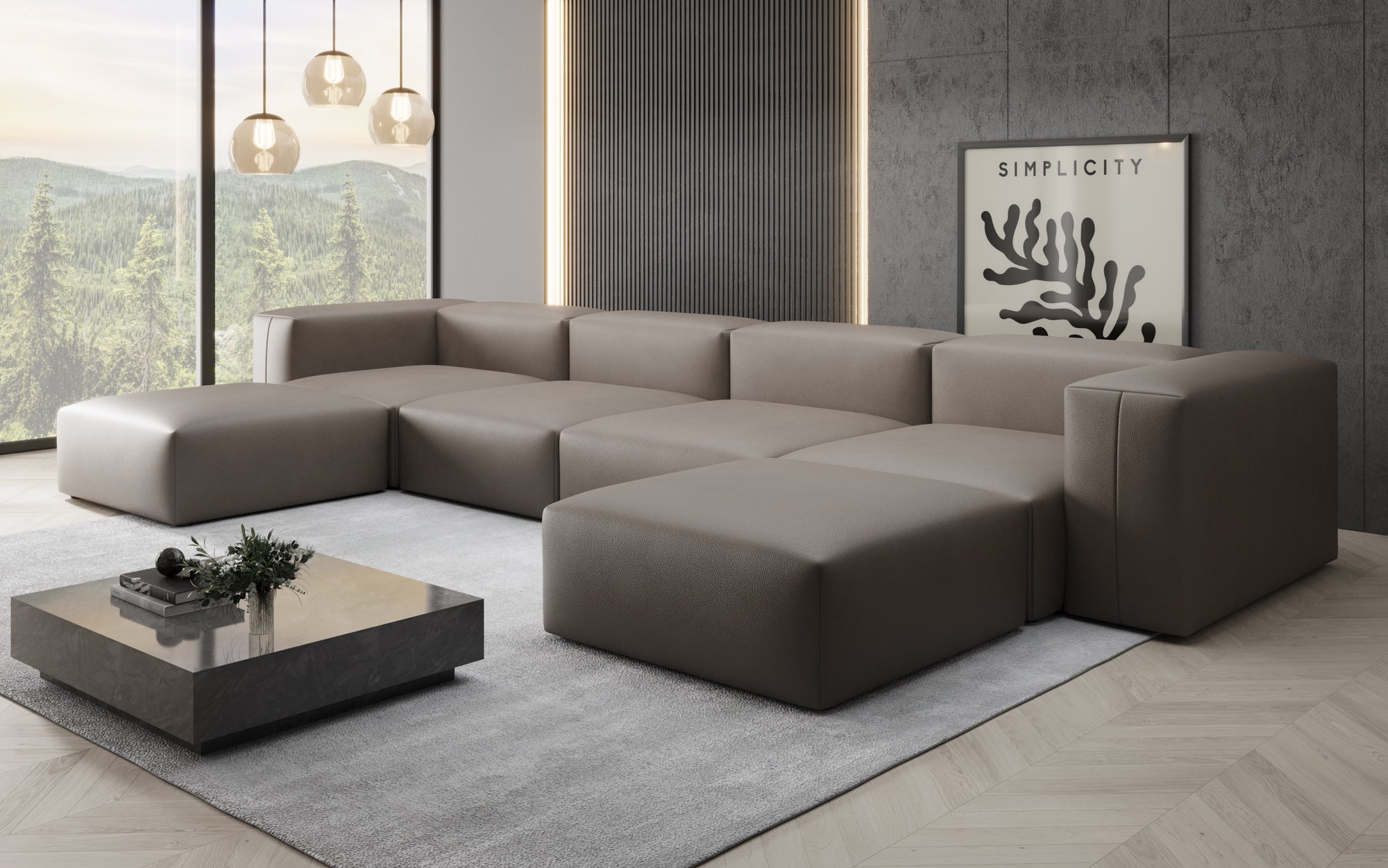 Designer U Bank Snug in Echtleder