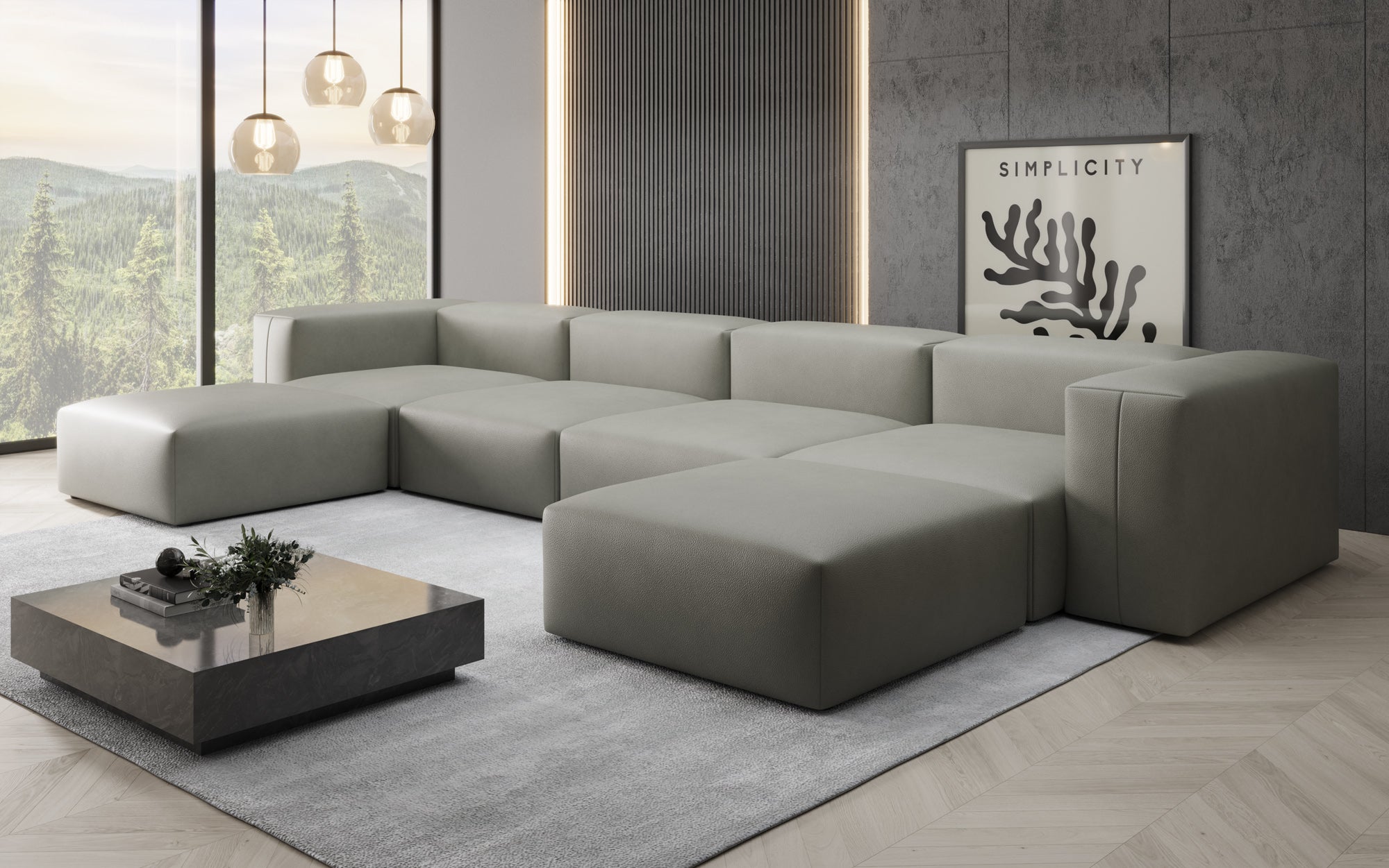 Designer U Bank Snug in Echtleder