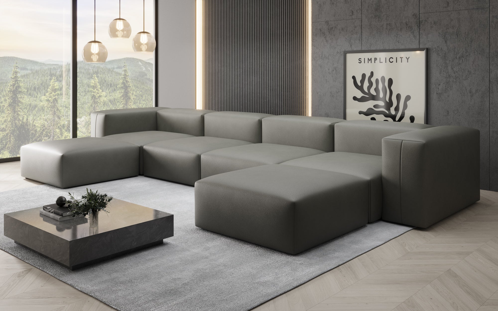 Designer U Bank Snug in Echtleder