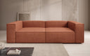 Canapé design Lesley 3 places en tissu texturé