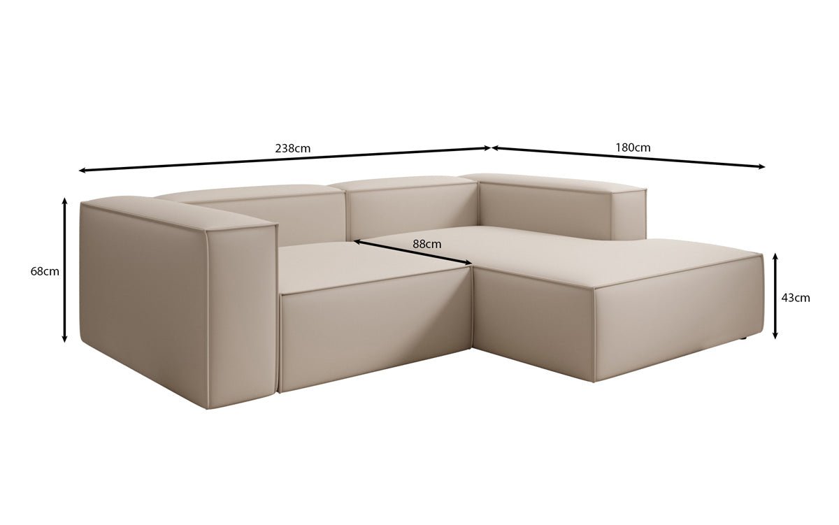 Designer Sofa Lesley L Mini in Stof
