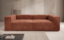 Designer Sofa Lesley 3-zits in Ribstof