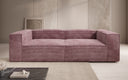 Designer Sofa Lesley 3-zits in Ribstof