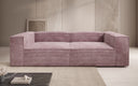 Designer Sofa Lesley 3-zits in Ribstof