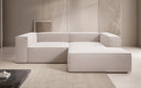 Canapé d’angle design Lesley Mini en tissu texturé