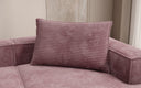 Coussin décoratif Lesley 45x80 en Côtelé