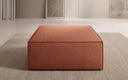 Tabouret d’appoint Lesley en tissu texturé