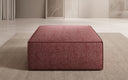 Tabouret d’appoint Lesley en tissu texturé