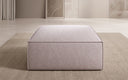 Tabouret d’appoint Lesley en tissu texturé