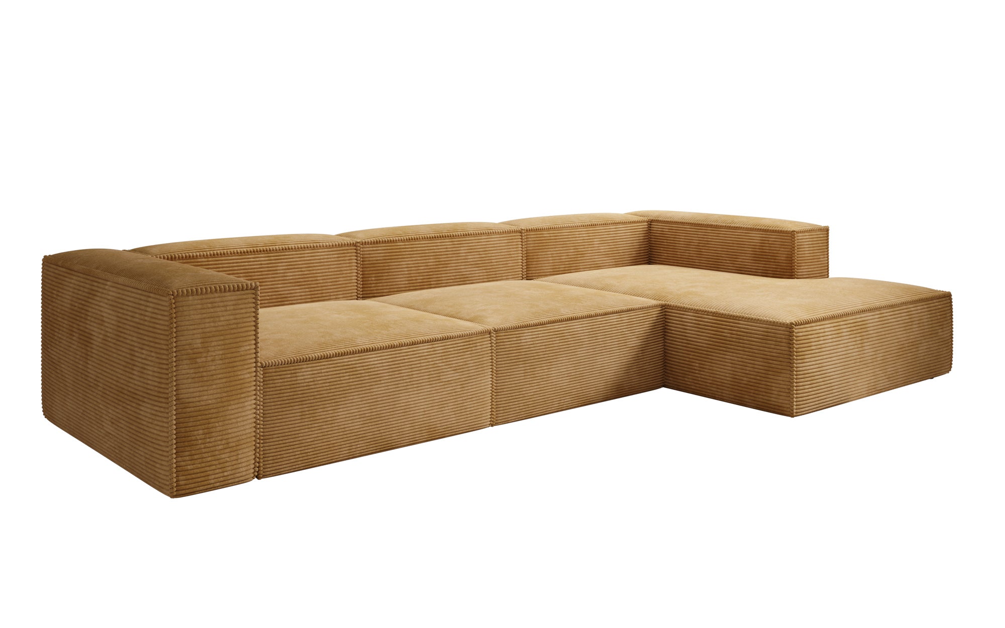 Designer Sofa Lesley L in Ribstof