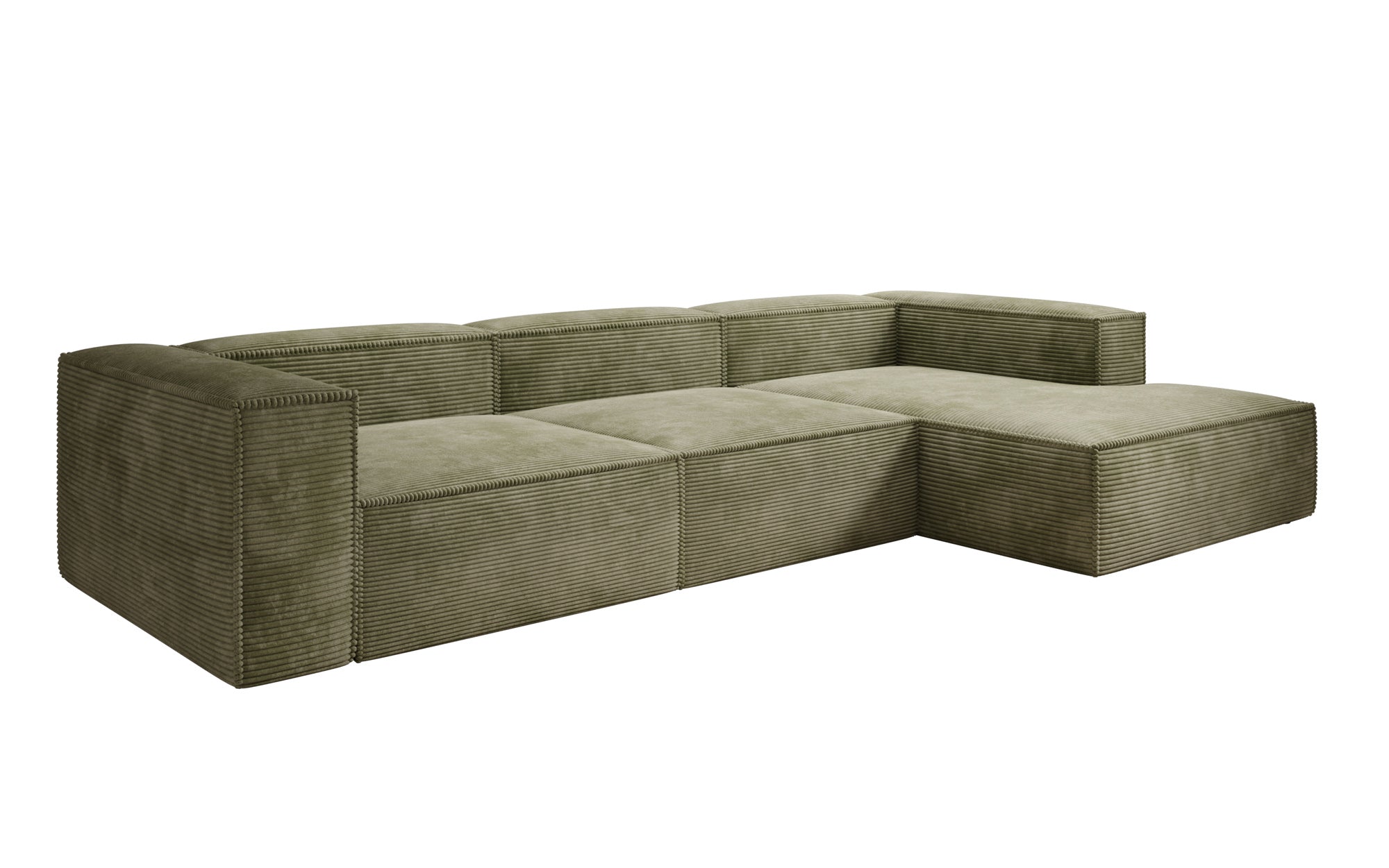 Designer Sofa Lesley L in Ribstof