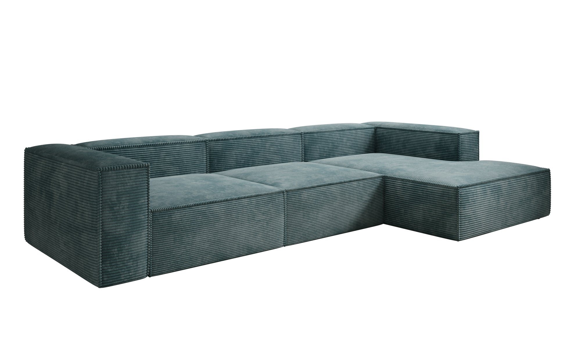 Designer Sofa Lesley L in Ribstof