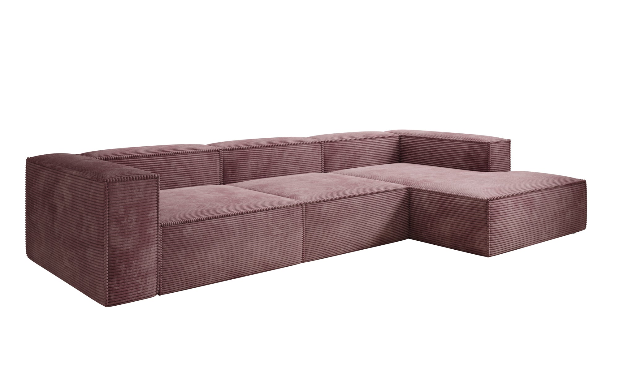 Designer Sofa Lesley L in Ribstof