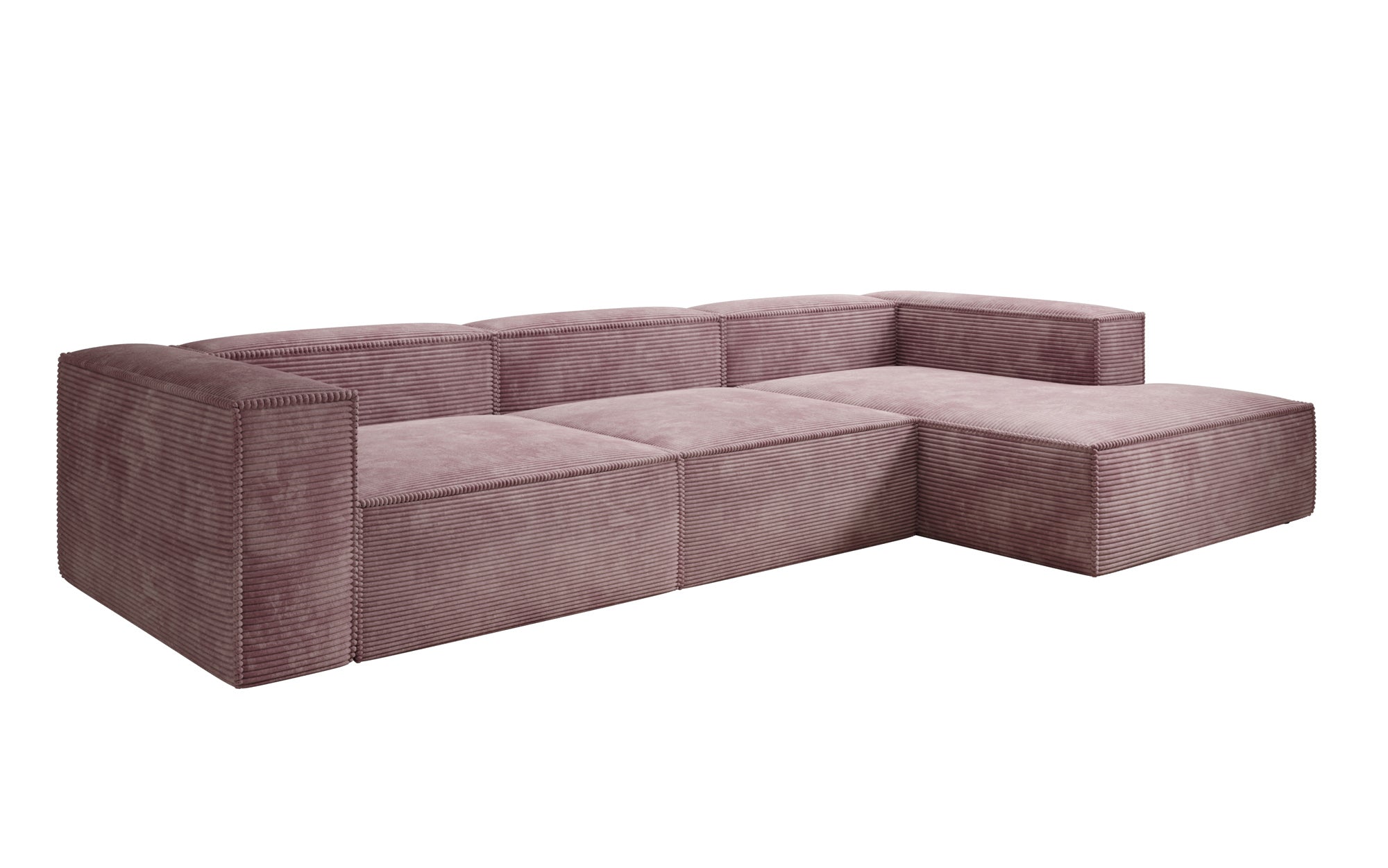 Designer Sofa Lesley L in Ribstof