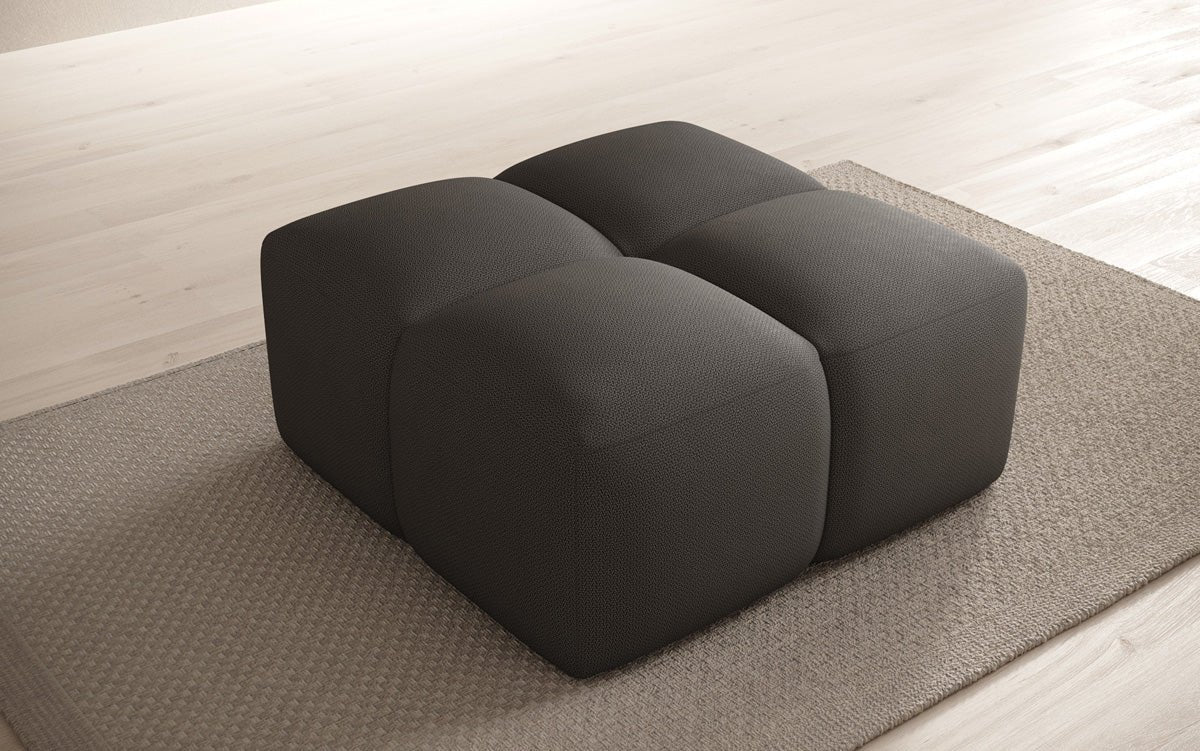 Beistellhocker Celly en Tissu