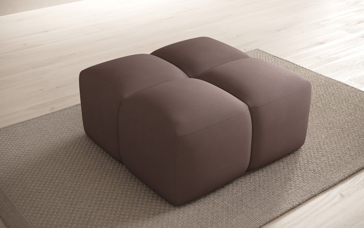 Beistellhocker Celly en Tissu