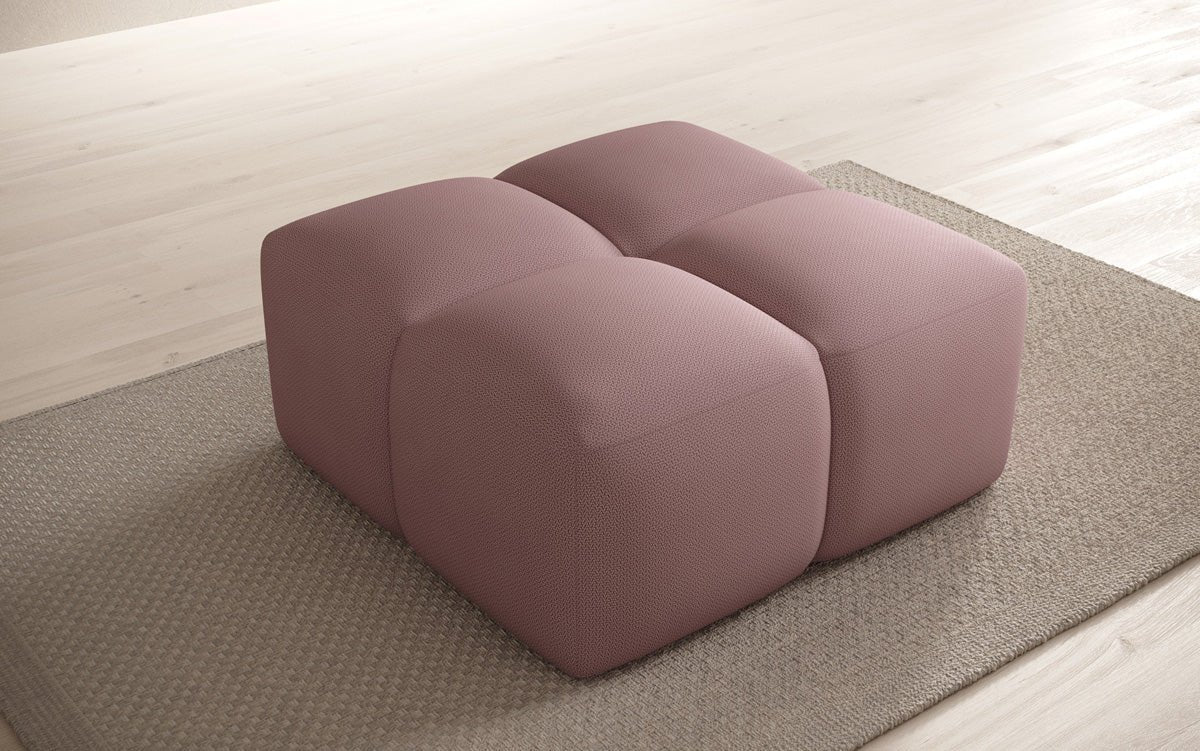 Beistellhocker Celly en Tissu