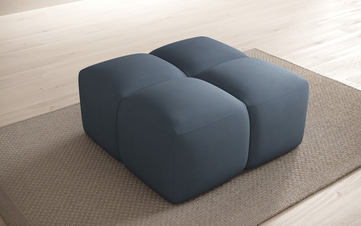 Beistellhocker Celly en Tissu