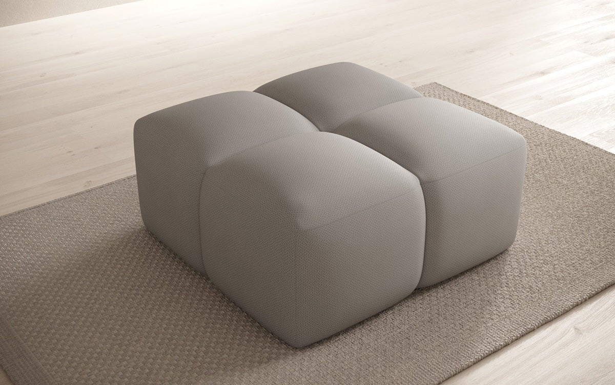 Beistellhocker Celly en Tissu
