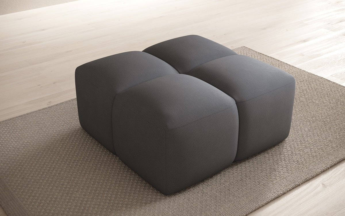Beistellhocker Celly en Tissu