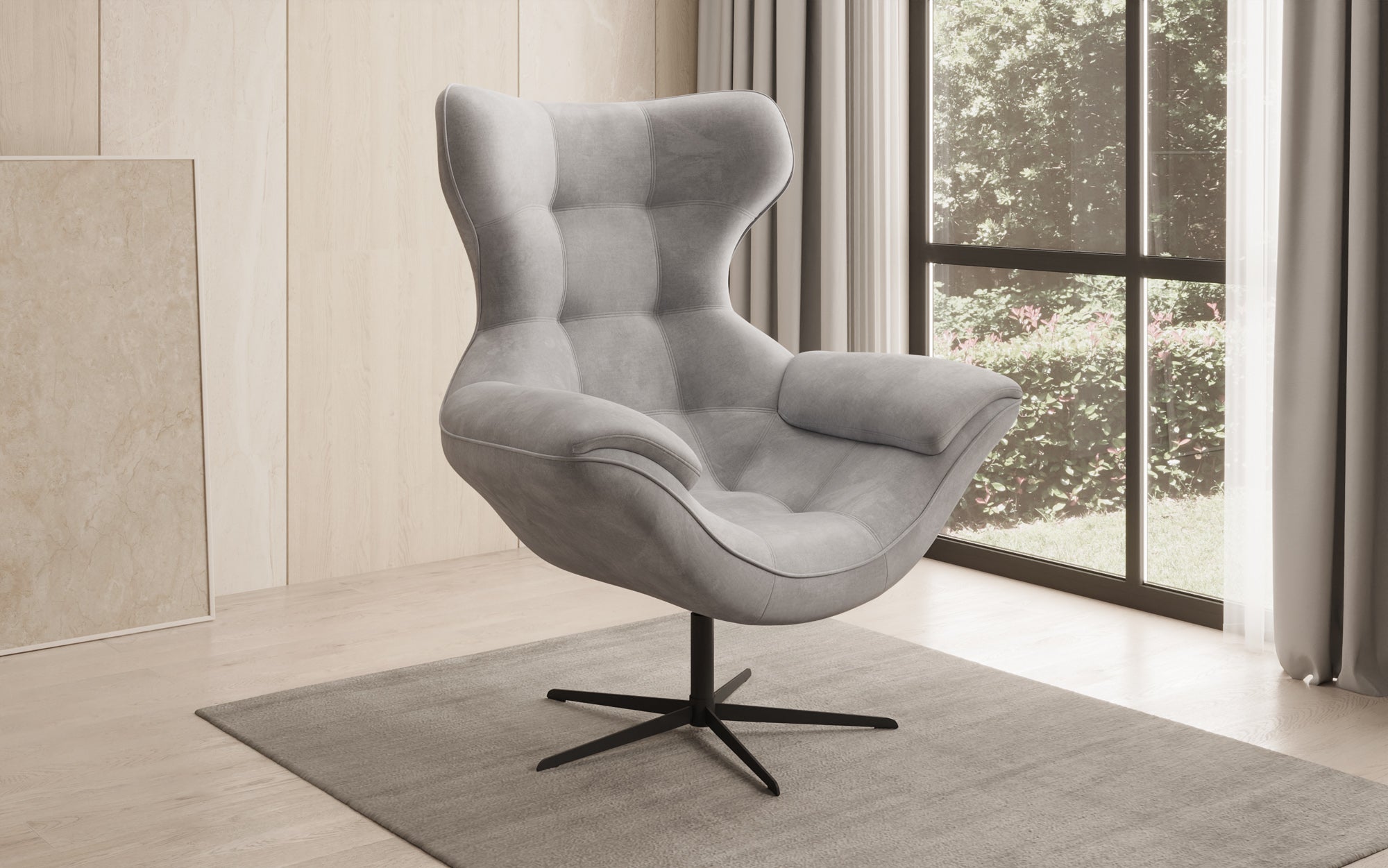 Designer Sofa-Sessel Aurelio in Fluweel