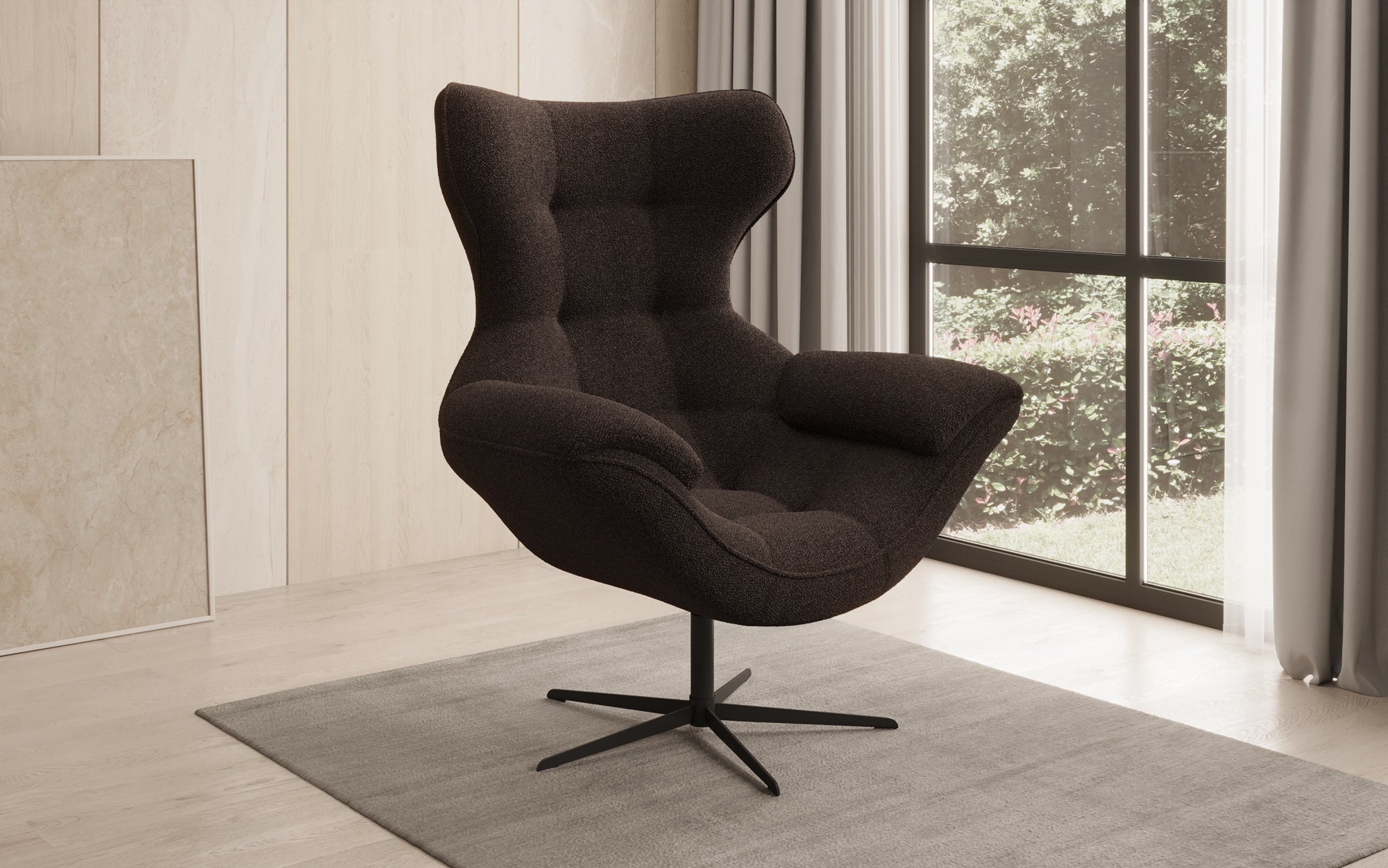 Designer Sofa-fauteuil Aurelio in Bouclé