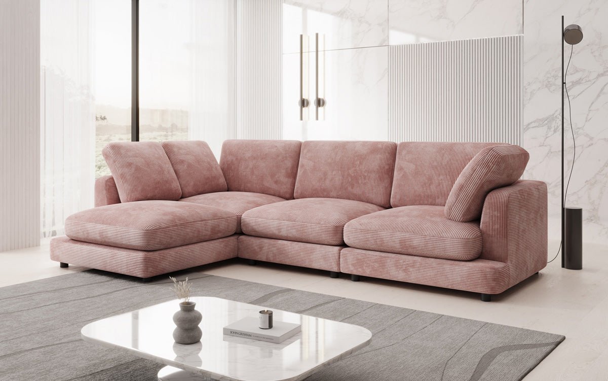 Designerbank Thalessa L in Ribstof