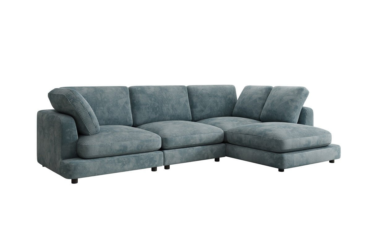 Designerbank Thalessa L in Ribstof