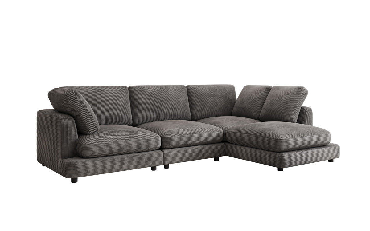 Designerbank Thalessa L in Ribstof