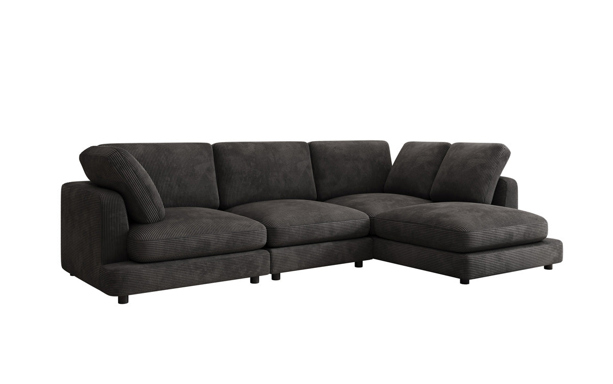 Designerbank Thalessa L in Ribstof