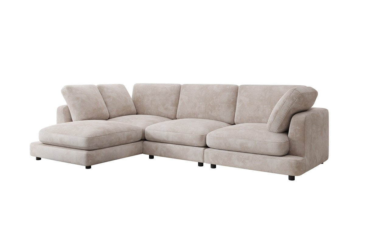 Designerbank Thalessa L in Ribstof