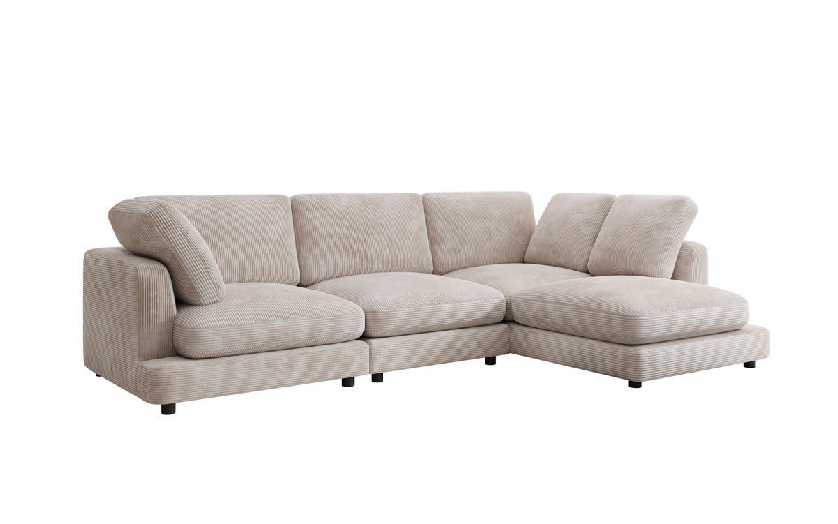 Designerbank Thalessa L in Ribstof