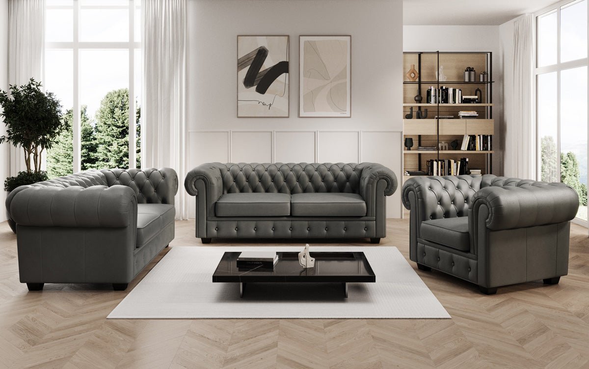 Chesterfield Royal 3+2+1 Bankstel in Echtleder