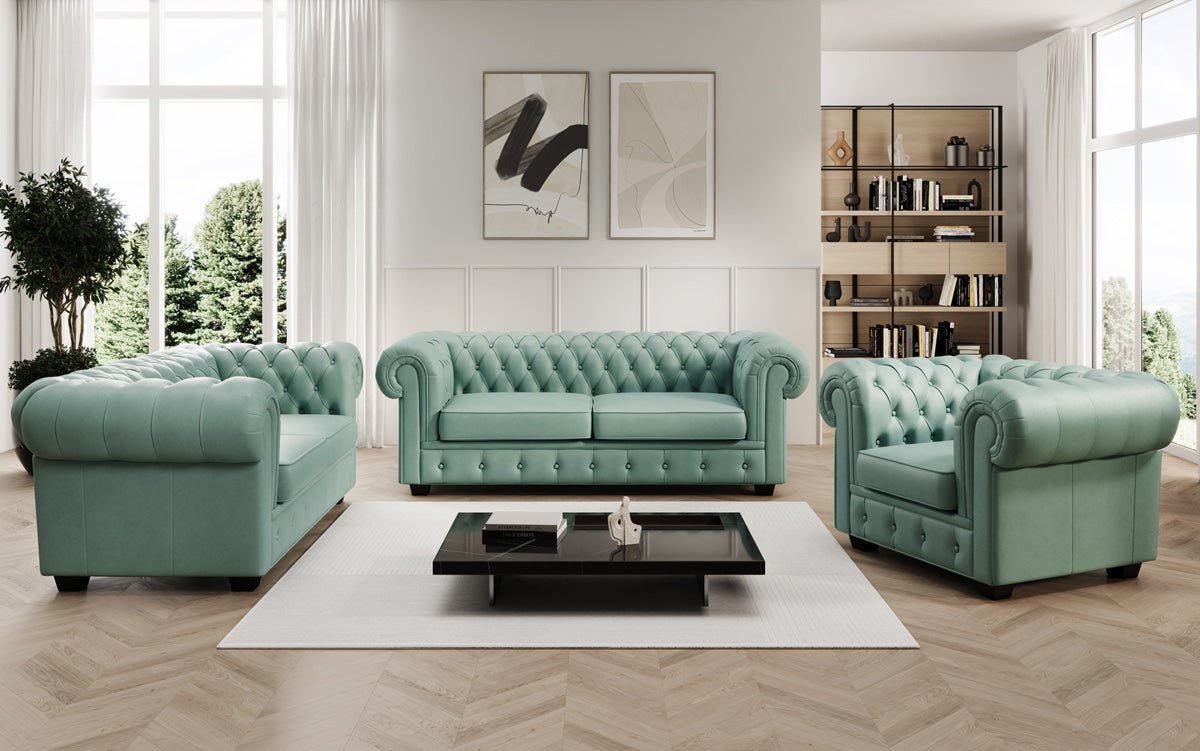 Chesterfield Royal 3+2+1 Bankstel in Echtleder