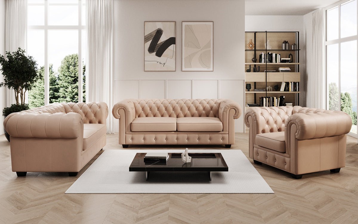 Chesterfield Royal 3+2+1 Bankstel in Echtleder