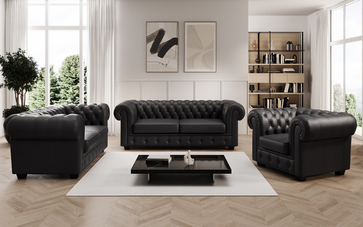 Chesterfield Royal 3+2+1 Bankstel in Echtleder