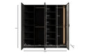 Moduro Ravel – Tweedelige design kledingkast met hout- en structuurglasfront