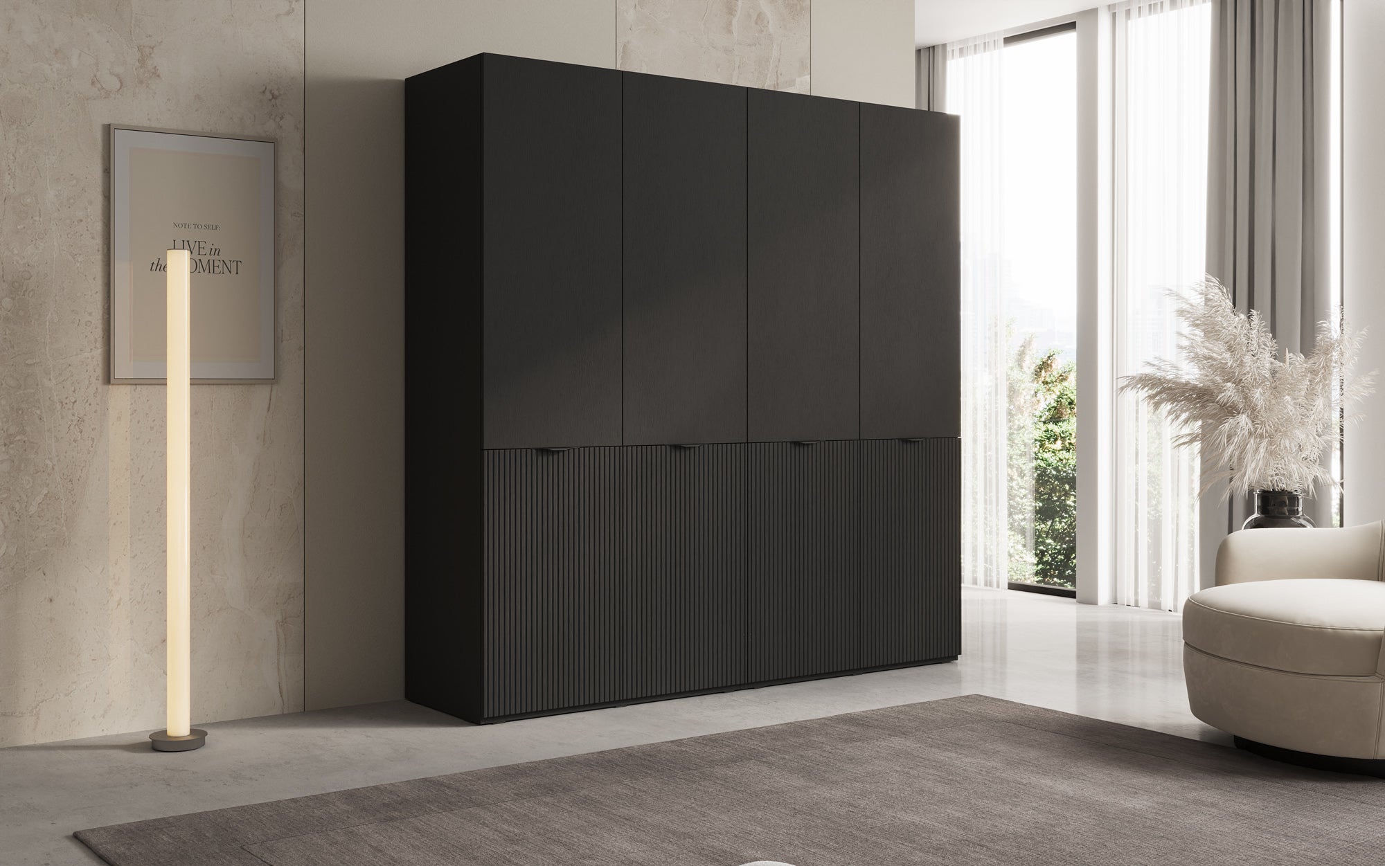 Modulo Elen – Tweedelige kledingkast met gestructureerd front