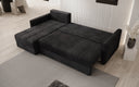 Designer Ecksofa Roma in Cord mit Schlaf- und Klappfunktion