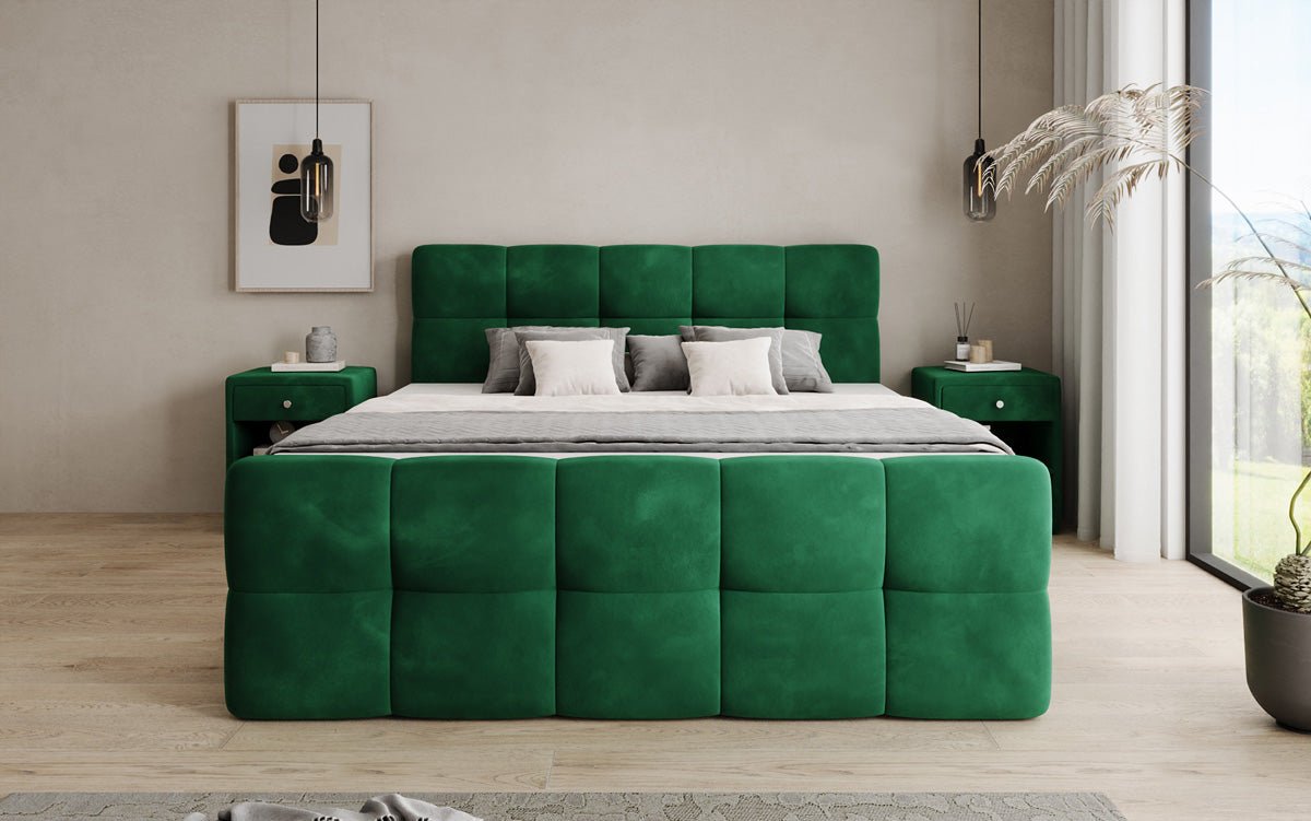 Boxspringbed Cozy Velvet met opbergruimte