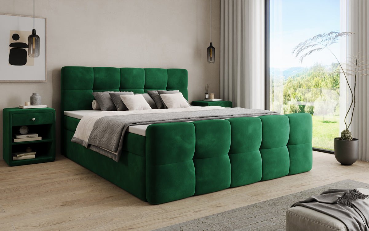 Boxspringbed Cozy Velvet met opbergruimte