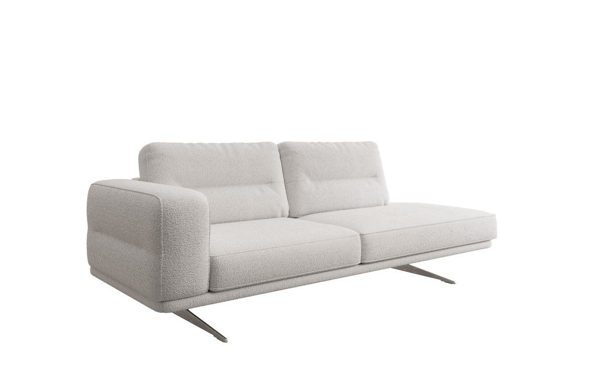Canapé méridienne design Torino en Bouclé