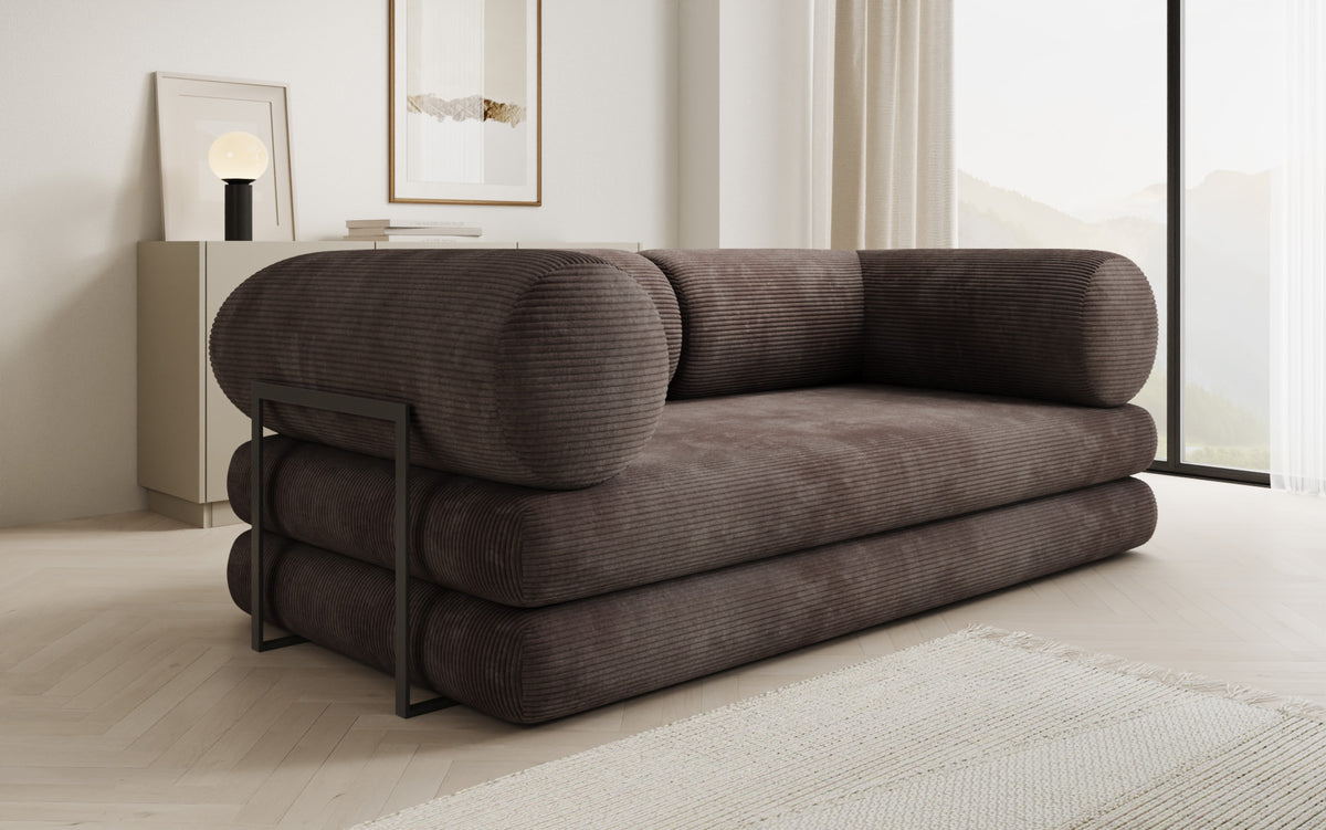 Designer Sofa Lazy Tube 3 Sitzer in Cord
