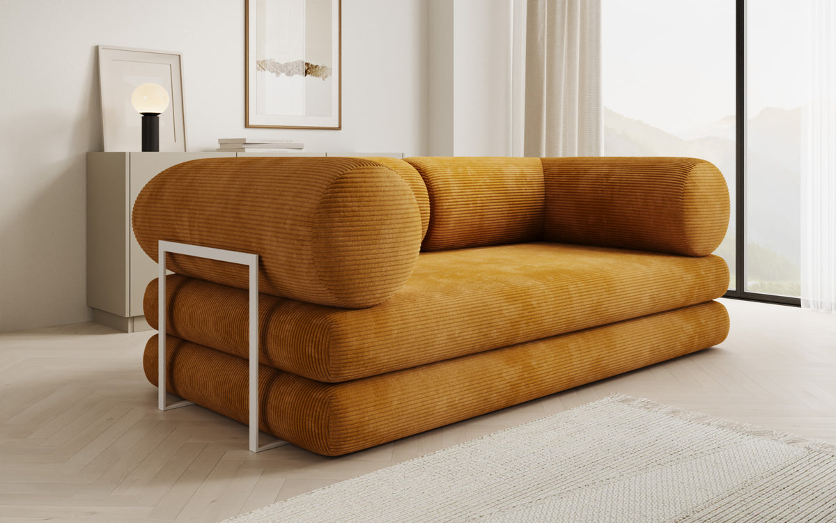 Designer Sofa Lazy Tube 3 Sitzer in Cord