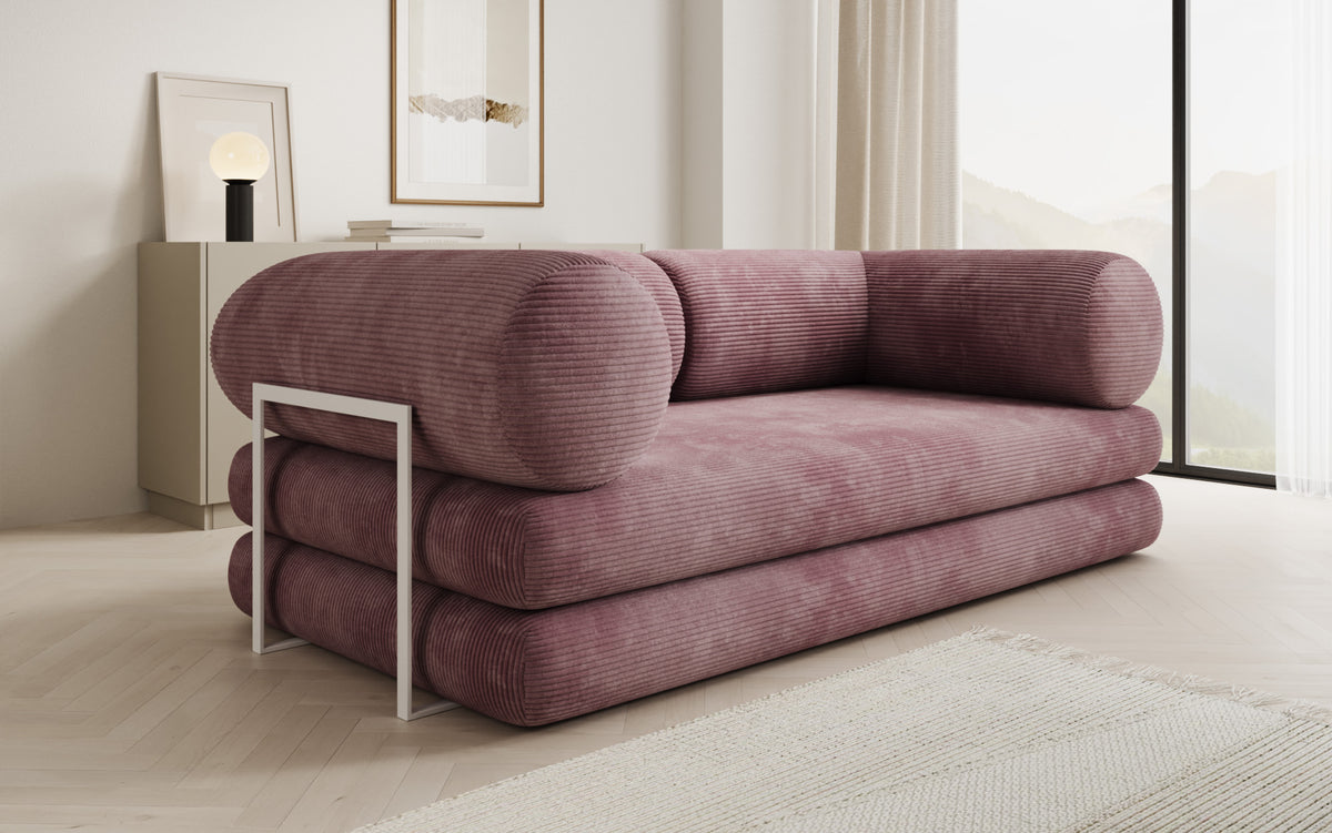 Designer Sofa Lazy Tube 3 Sitzer in Cord