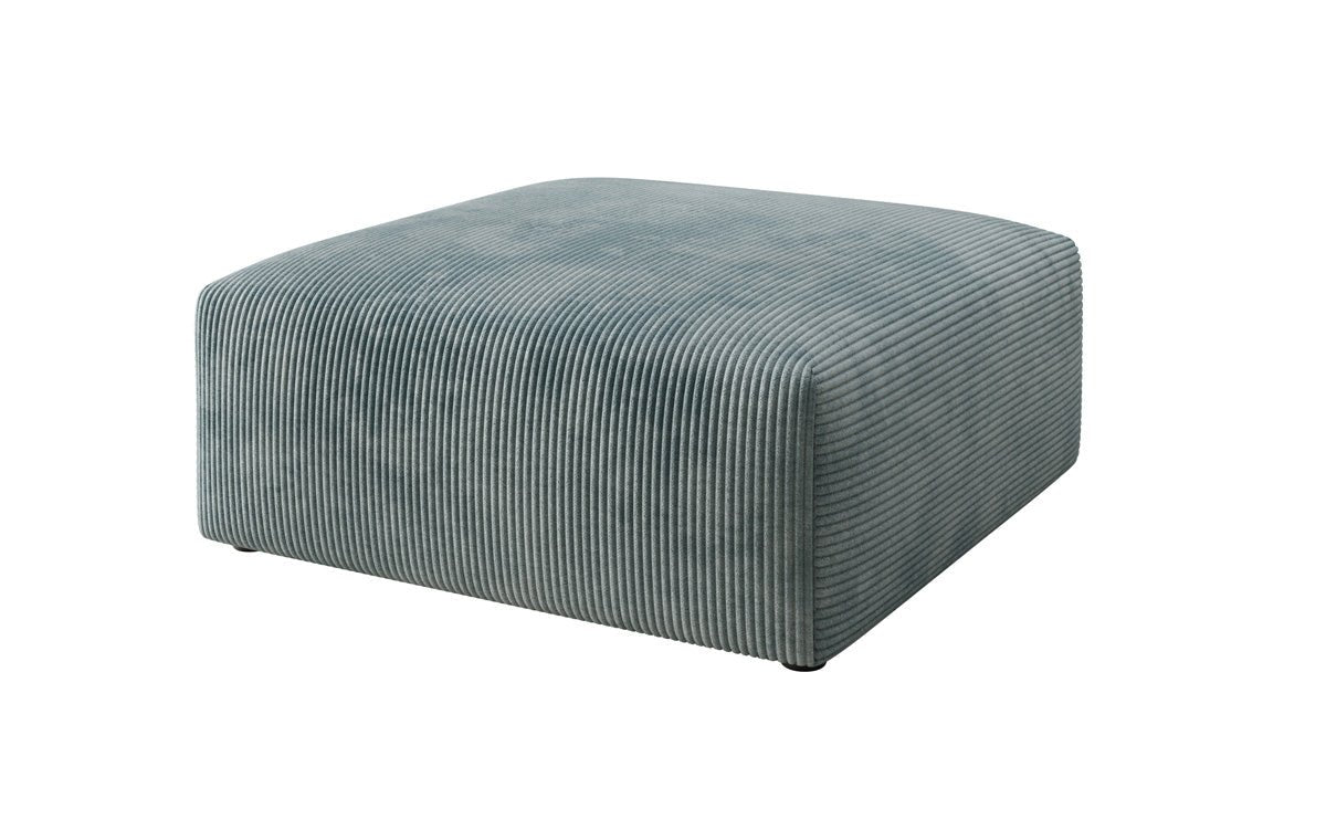 Beistellhocker 80 cm Snug uit Ribstof
