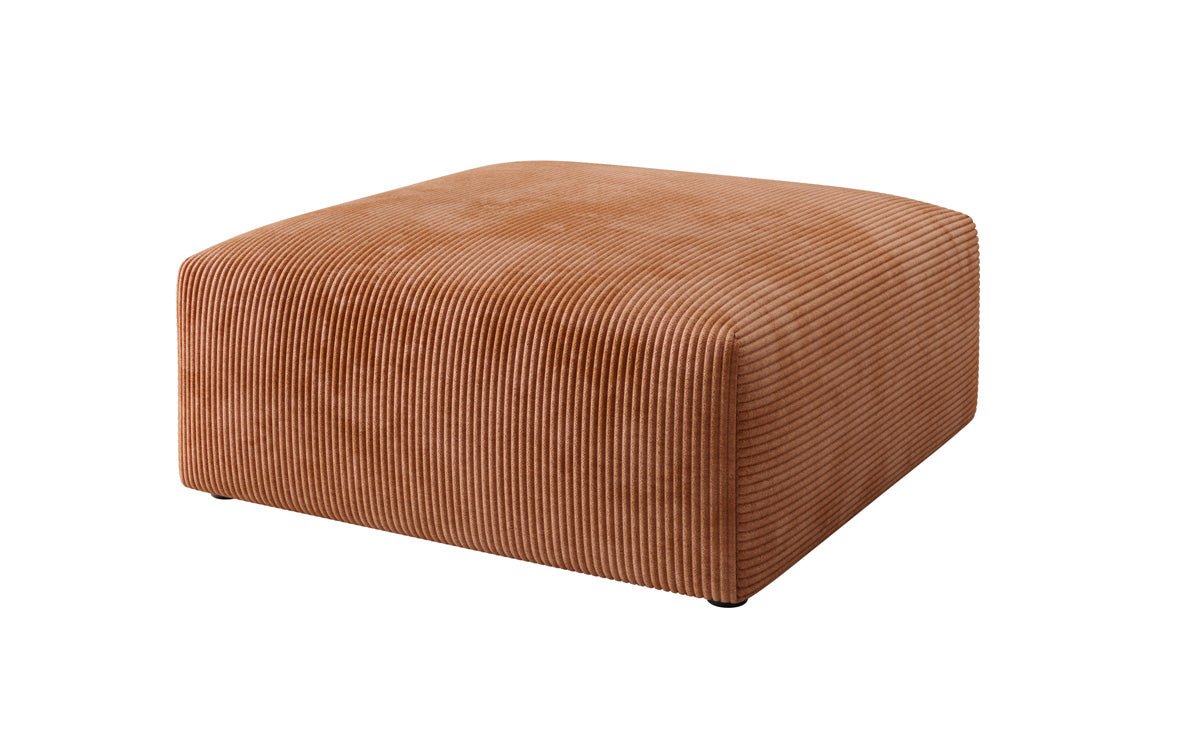 Beistellhocker 80 cm Snug uit Ribstof