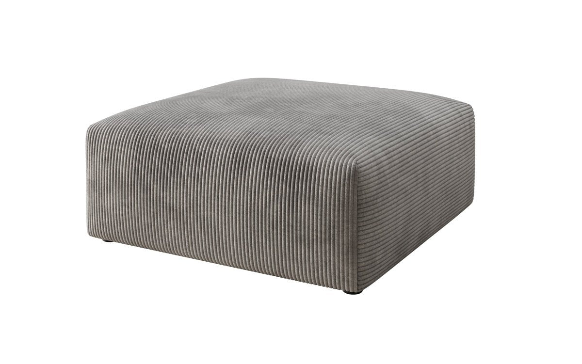 Beistellhocker 80 cm Snug uit Ribstof